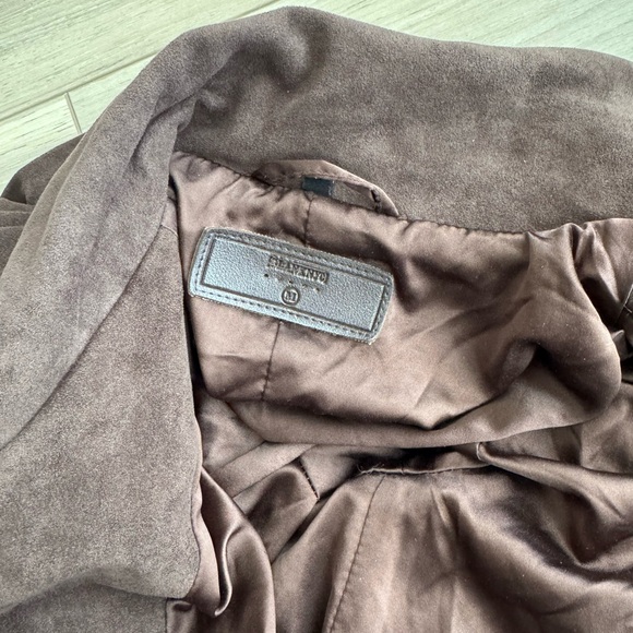 Blank NYC Faux Leather Fringe Jacket Blazer - Picture 3 of 4